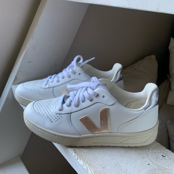 VEJA V-10 CHROMEFREE LEATHER WHITE, Women's, 37 (7) - Picture 5 of 8